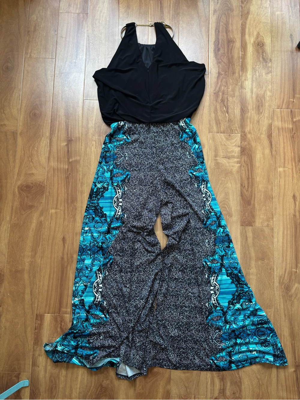 Super Fun Palazzo Pant Halter Neck Jumpsuit